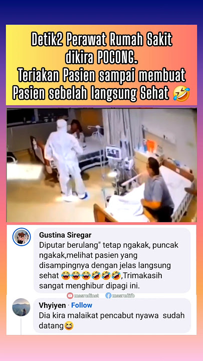 Detik-detik Perawat RS dikira Hantu POCONG #shorts #viral #lucu