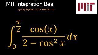 MIT 2018 Integration Bee Qualifying Exam, Problem 16