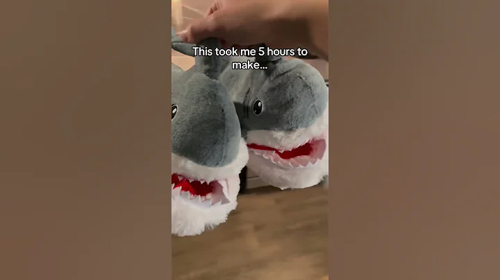 These slippers were so cooked💀 #foryou #shark #cute