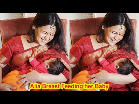 Alia Bhatt Breast Feeding her 17 Days old Baby Girl in Traditional