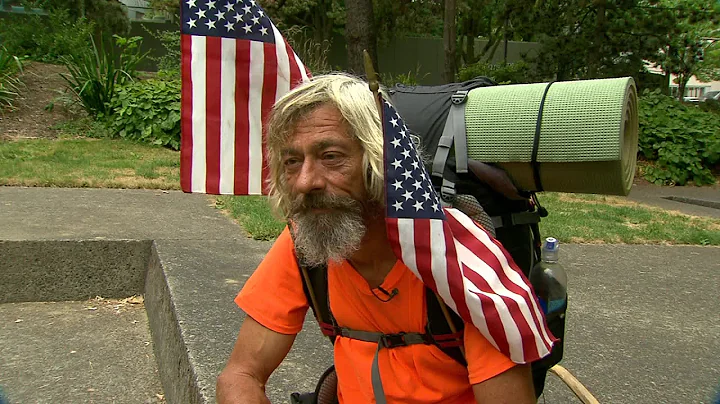 Leroy Bailey walks the US for Homeless vets