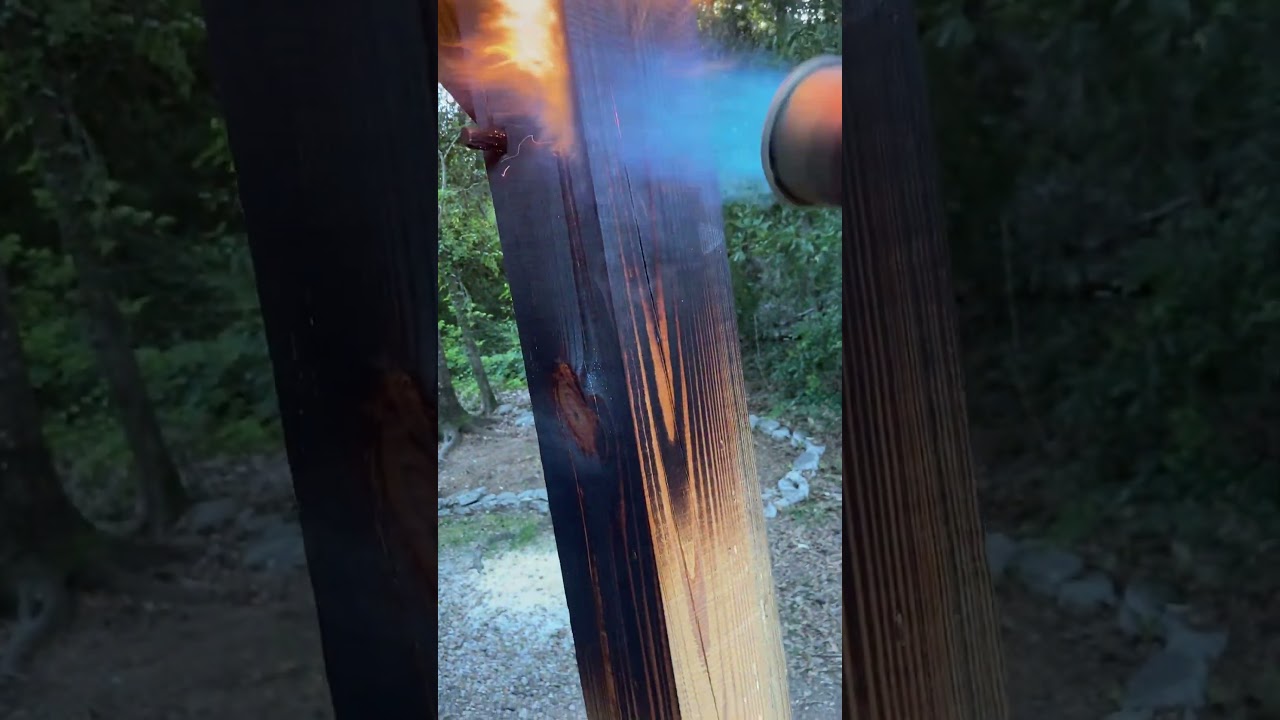 Charred to last a lifetime. Watch this timber frame transformation. 