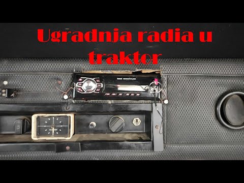 Видео: Ugradnja radia u traktor