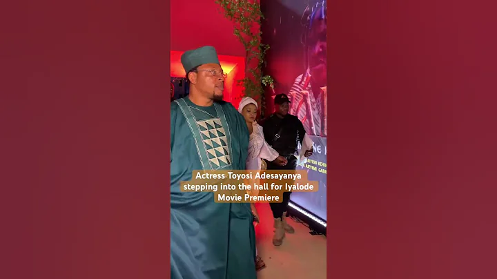 Actress Toyosi Adesanya stepping into the hall for Iyalode movie premier