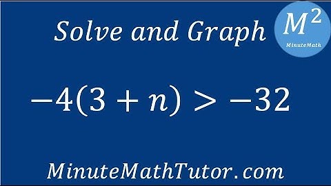 Solve and graph -4(3+n)›-32