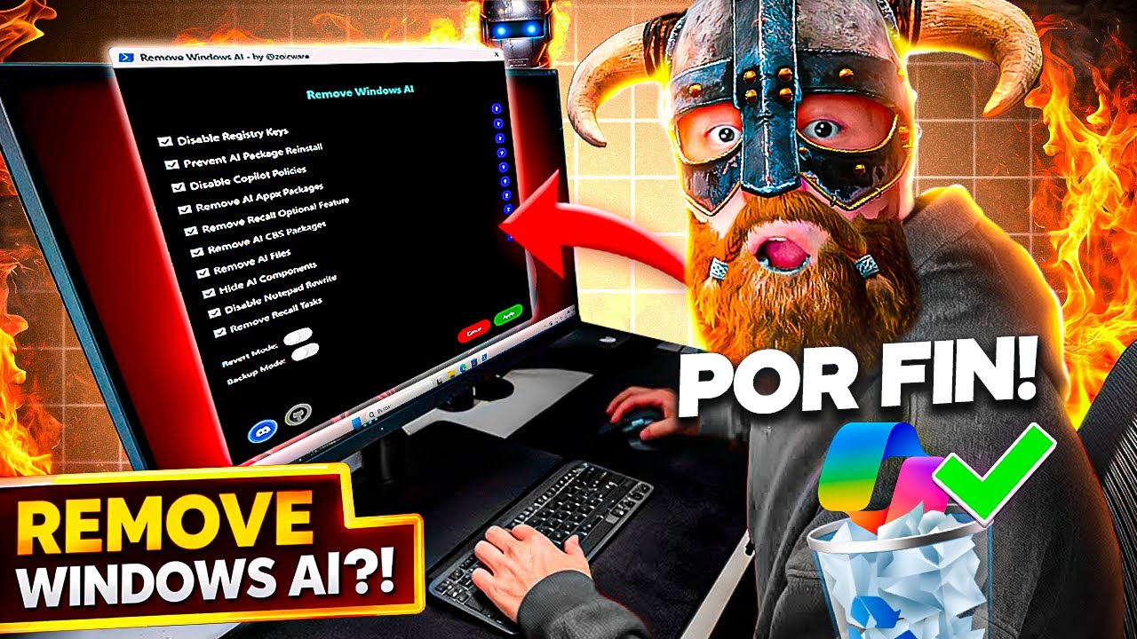 Quitar la IA de Windows 11 por COMPLETO✅  ¿Mejor o peor que Linux?⚠️