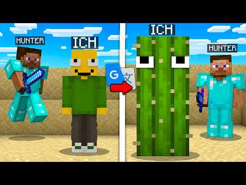 Manhunt, but I Google Translate Minecraft textures (to my advantage)