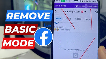 How to Remove Basic Mode In Facebook 2025