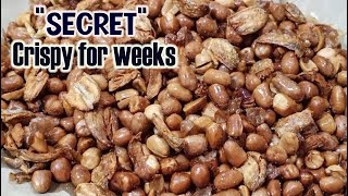 Adobong Mani with Fried Garlic | Crispy Fried Peanuts with Garlic | Stays Crispy For Weeks