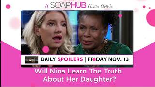 General Hospital Spoilers  Will Nina Learn The Truth About Her Daughter