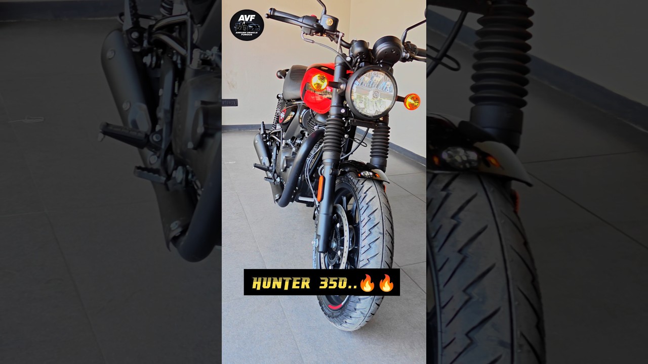 Royal Enfield Hunter 350 London Red – Stylish Beast on Road..🔥🔥🔥 |AVF| 