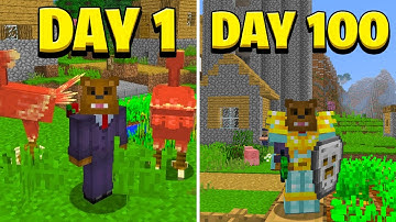 I Survived 100 Days in Minecraft Hexxit (Here