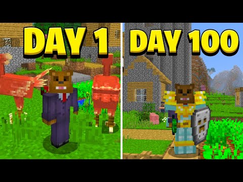 I Survived 100 Days in Minecraft Hexxit (Here's What Happened)