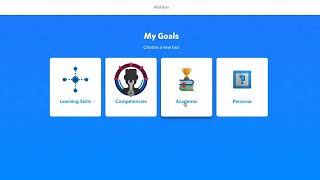 HOW TO add goals to myBlueprint All About Me portfolio. screenshot 3