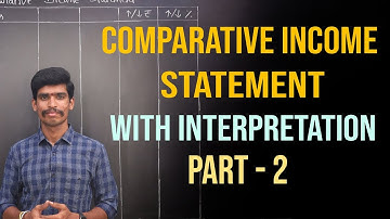 Comparative Income Statement with Interpretation in Kannada.