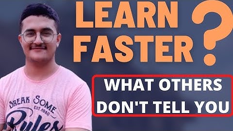 How to Learn Fast⚡WHAT OTHERS DON