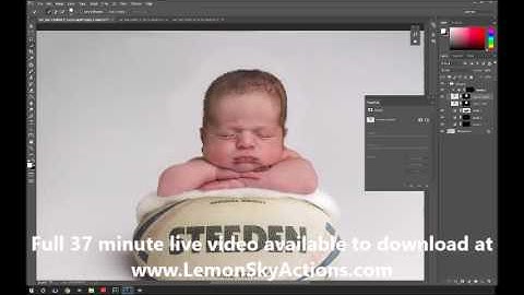 How to Composite A Baby onto a Rugby Ball (or other front-on props) *intro  sale price*