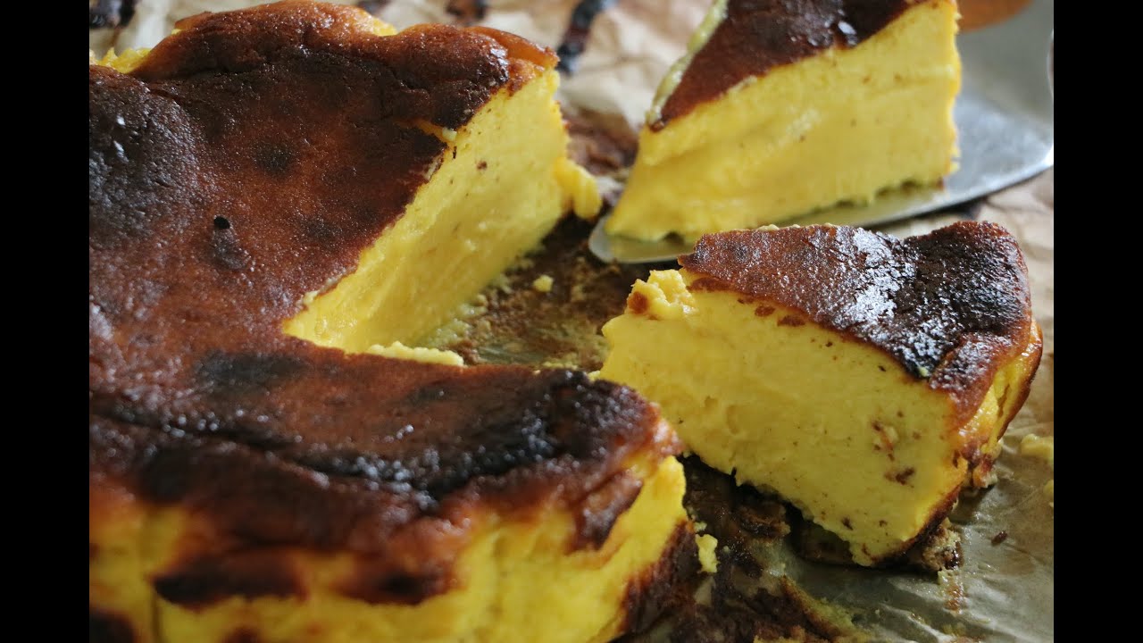 Pumpkin-Basque Burnt Cheesecake!!