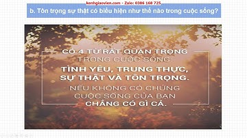 Giáo án powerpoint bài 4: Tôn trọng sự thật | GA Công dân 6 Cánh diều