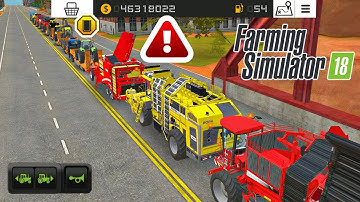 Fs 18 Transport Many Tools And Vehicles With Long Loader - Farming Simulator 18 Timelapse #fs18