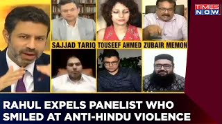 Anchor Rahul Shivshankar Removes Panelist From Debate | Zubair Memon 'Smiles' At Hinduphobic Attacks