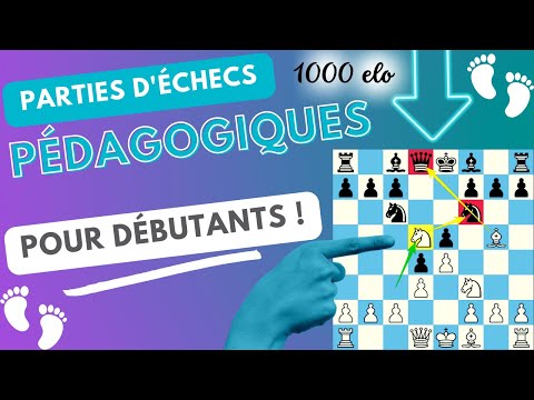 Spécial débutants aux échecs | Parties pédagogiques 1000 elo