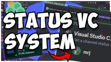[NEW] - Discord Bot STATUS VC create system! || Discord.js V14