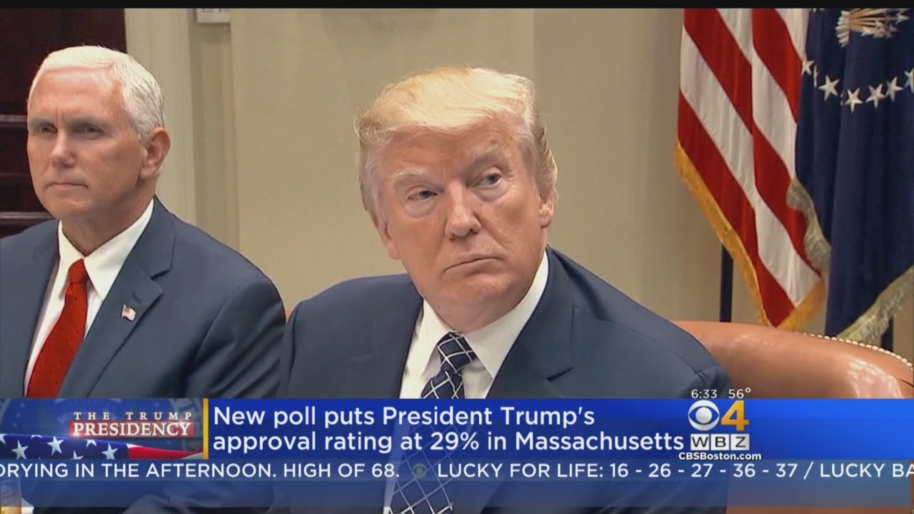 President Trump's Approval Rating In Massachusetts Is Second-Lowest In Country