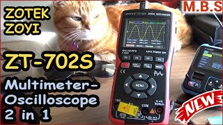 ZOTEK ZT702s 10 MHz Oscilloscope and Digital Multimeter two in one. Overview of a great device