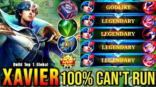 NEW XAVIER ONE SHOT COMBO | GLOBAL XAVIER BEST BUILD & EMBELM FOR SOLO RANK! 😱 | MLBB