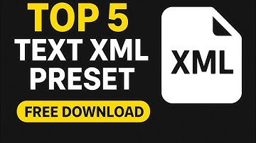 Top 5 Text XML Preset | Alight Motion Free Preset | Motion Text Lyrics Editing