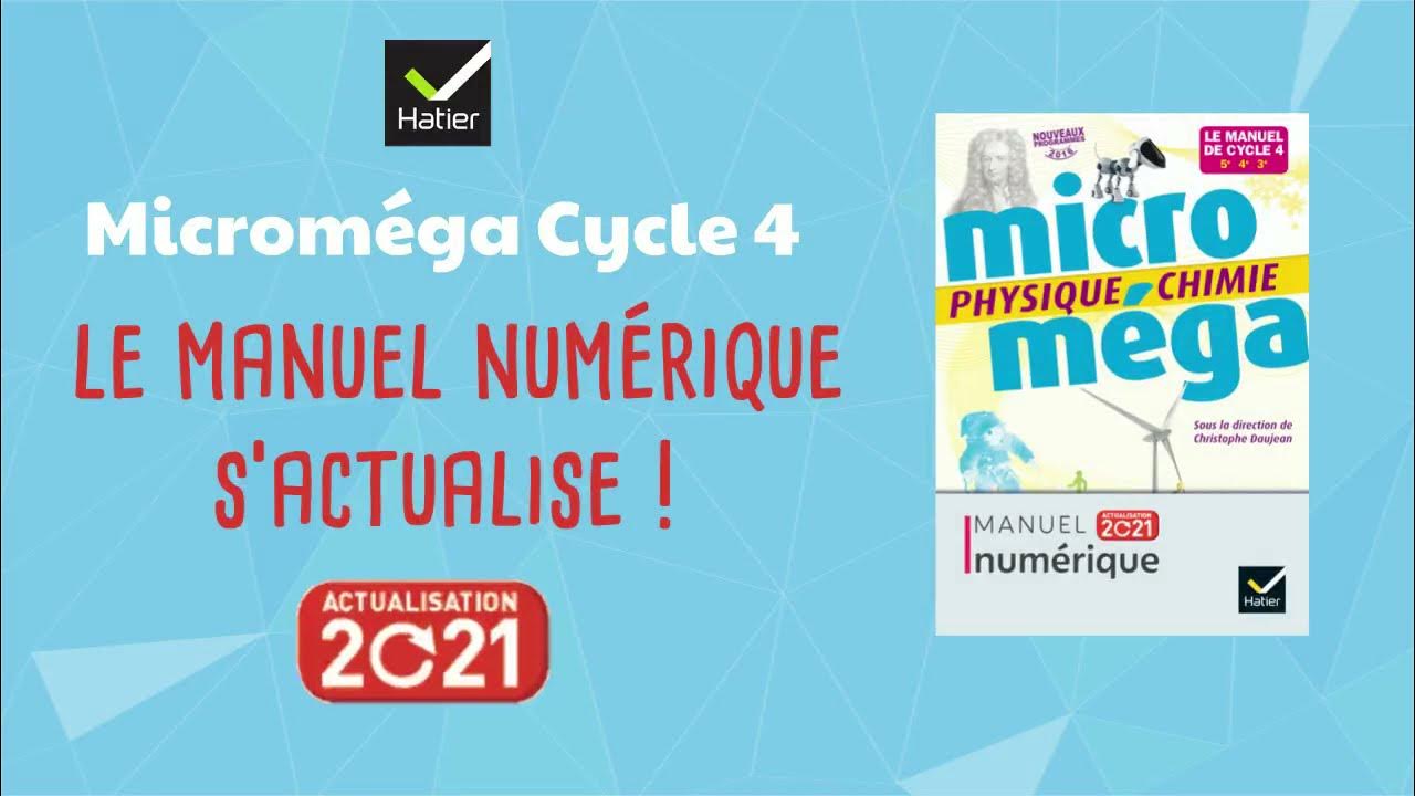 Micromega Physique Chimie 4eme Corrigé 2016 Hatier Votre manuel numérique de Physique-Chimie cycle 4 Microméga s'actualise ! -  YouTube