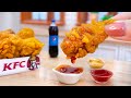 Satisfying miniature crispy kfc fried chicken  best fast food recipe by mini yummy  asmr cooking