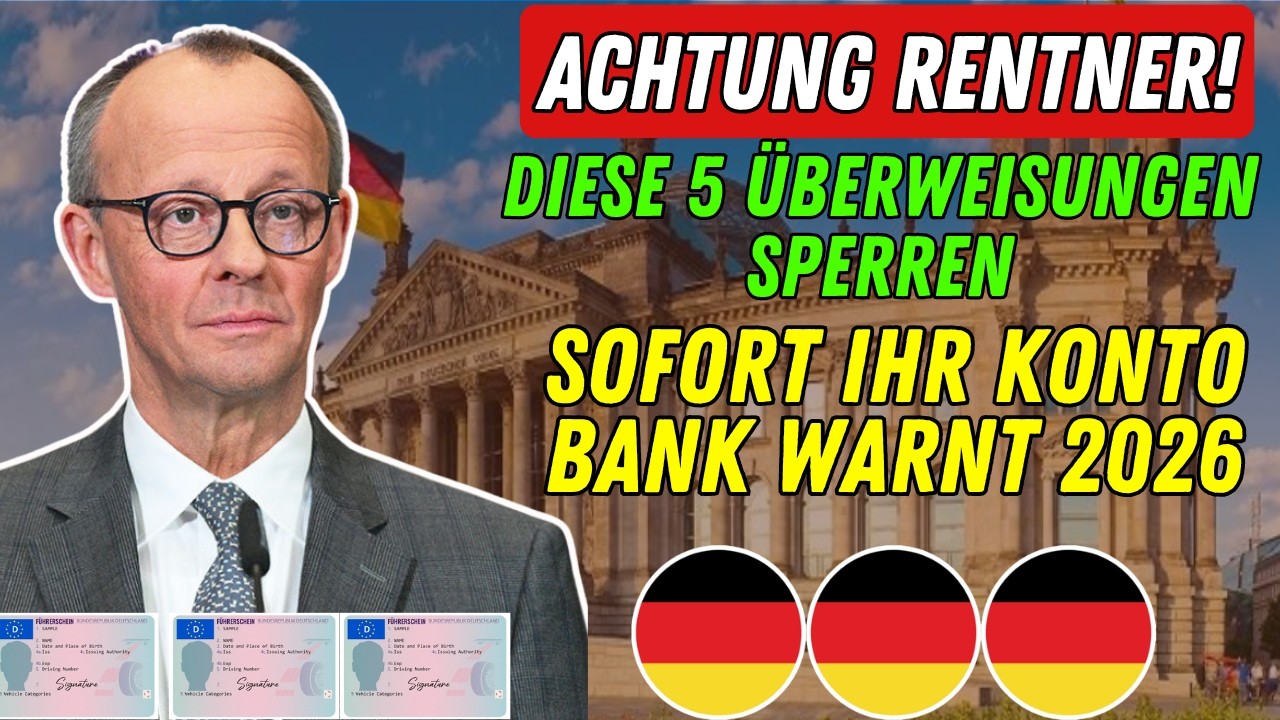 ACHTUNG RENTNER: Diese 5 Überweisungen werden Ihr Konto sofort sperren ...