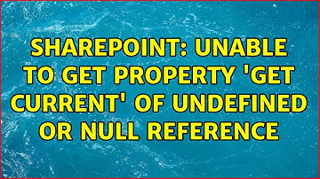 Sharepoint: Unable to get property 