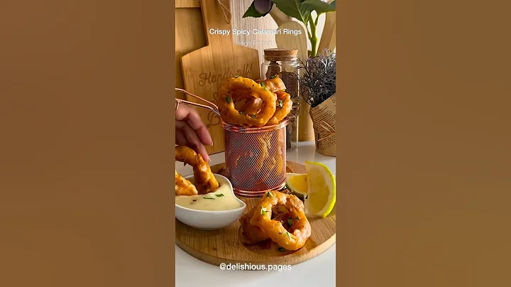 Crispy Fried Calamari Rings - 68g Protein #highprotein #seafood #cooking #easyrecipe #trendingshorts