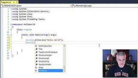 1  Creating Your First C# Program