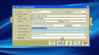 Chaitanya Soft - Eklavya Bank Management Soft - Withdraw - Ser_Other Charges screenshot 4