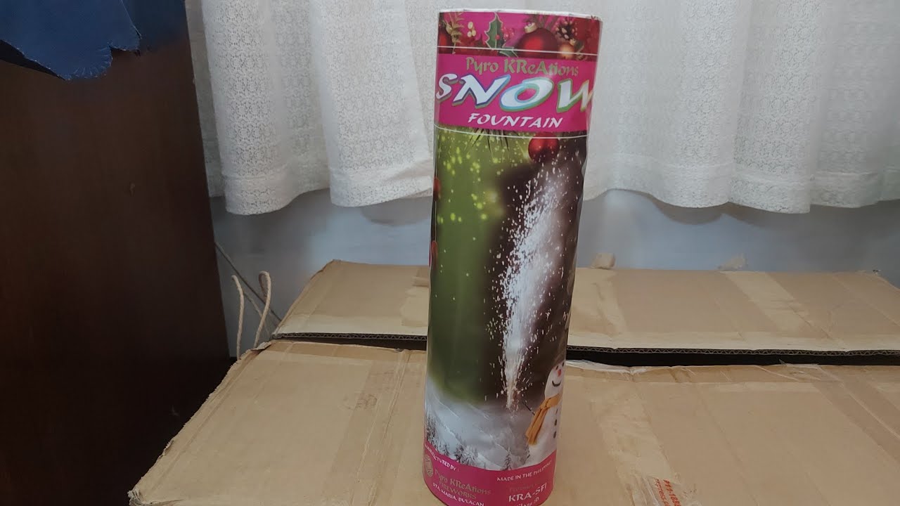 Pyro KReAtions SNOW Fountain | New Year's Eve in the Philippines 2022 ...
