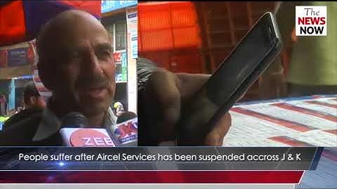 People suffer after Aircel Services has been suspended accross Jammu and Kashmir.