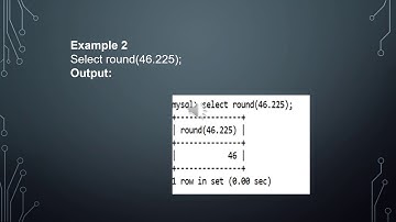 MySQL Math Functions