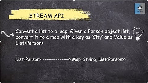 Java 8 Stream API  -38 Convert a list to a map|| Most Asked