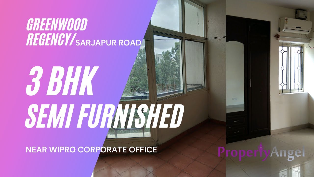3 BHK Semi furnished Apartment Greenwood Regency, Kaikondrahalli