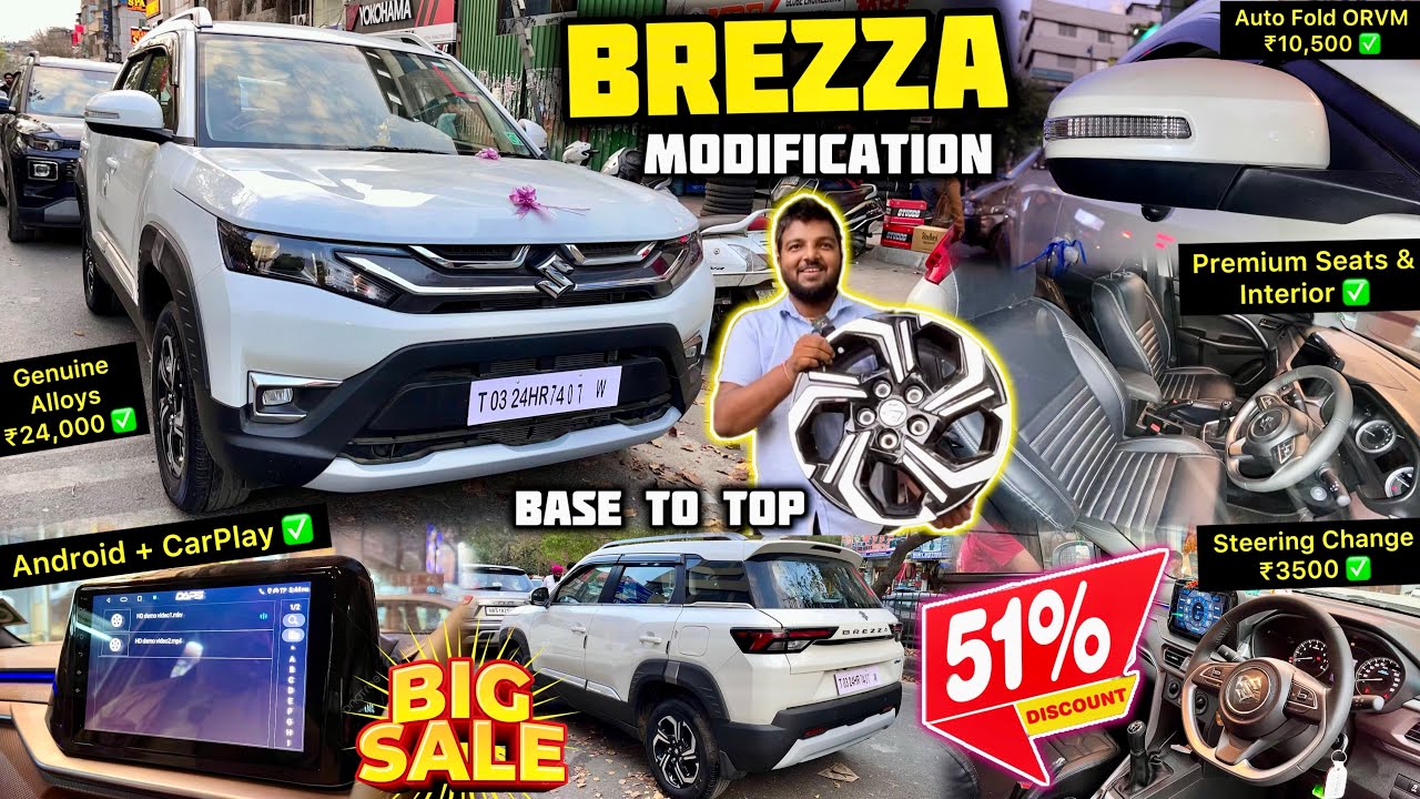 Brezza Base To Top Modification With Price 2024 Brezza LXI Base To Top ...
