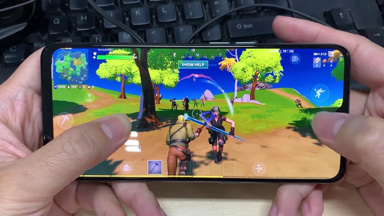 Test Game Fortnite On Samsung Galaxy S10 Lite Youtube