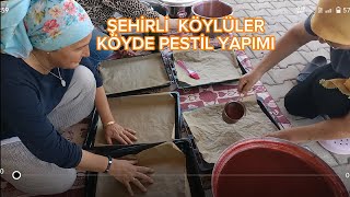 Toki̇ni̇n Bahçeli̇ Köy Evleri̇nde Yaşam, Yardimlaşma İle Pesti̇l Yapimi