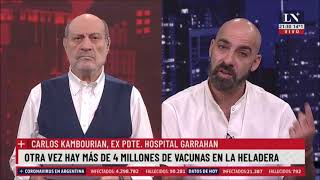 Carlos Kambourian: “Vizzotti te dice ‘arreglate con una sola dosis y creeme que está bien'”