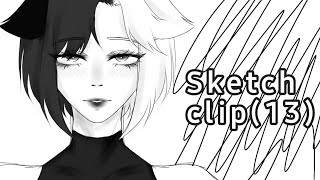 ||Sketch Clip(13)||Bad_Girl00.7🖤-🤍