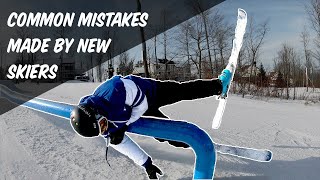 5 COMMON MISTAKES NEW SKIERS MAKE!!!