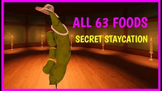 How to get ALL x63 FOODS in SECRET STAYCATION Roblox [ NEW Toilet UPDATE ]